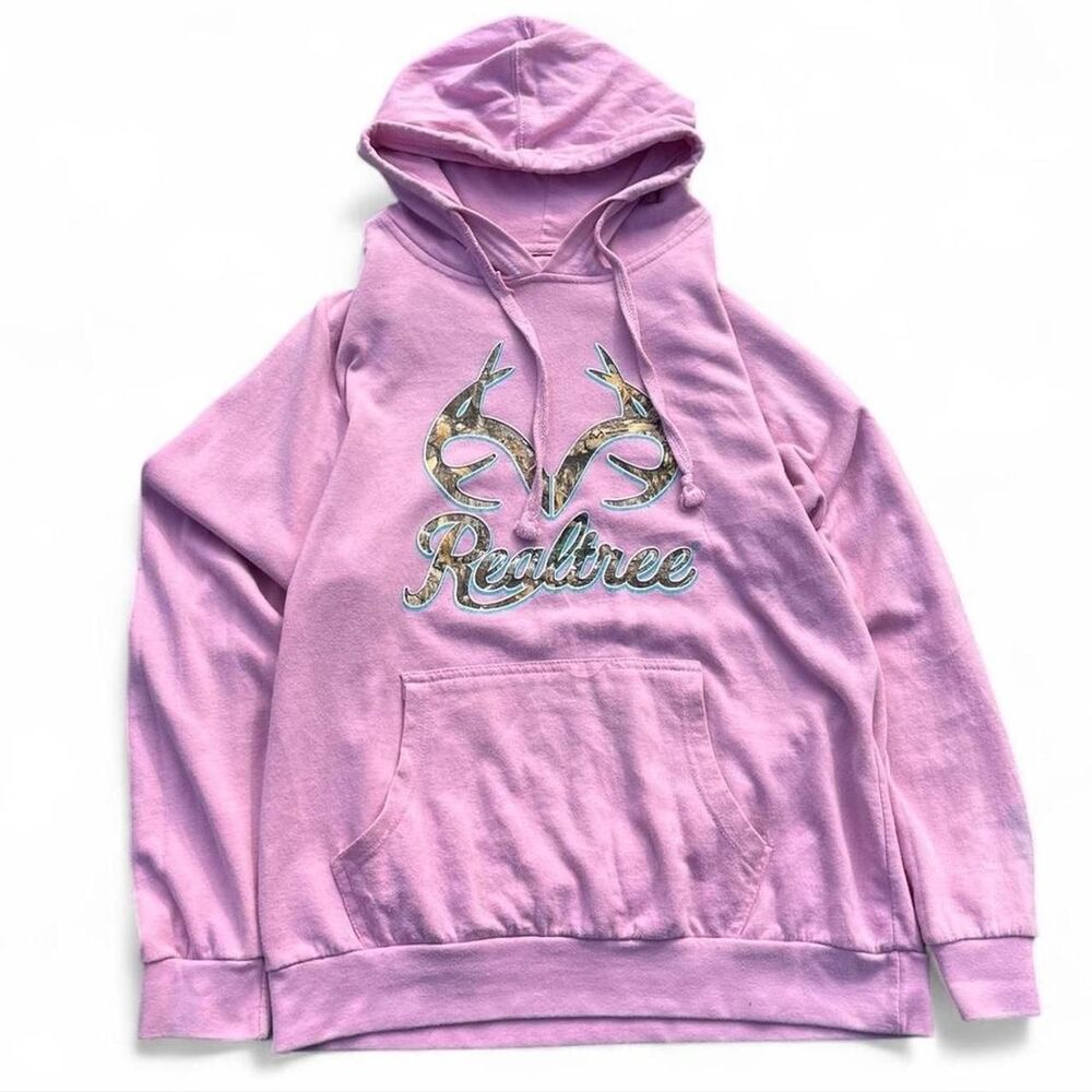 Y2k pink camo Realtree Women's Pink Hoodie